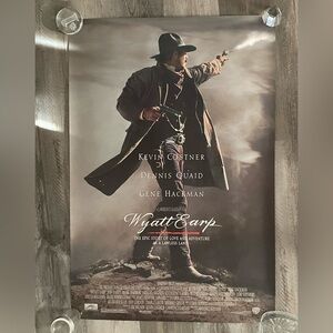 COSTNER 1994 WYATT EARP one-sheet original Poster / Warner Bros. Pictures